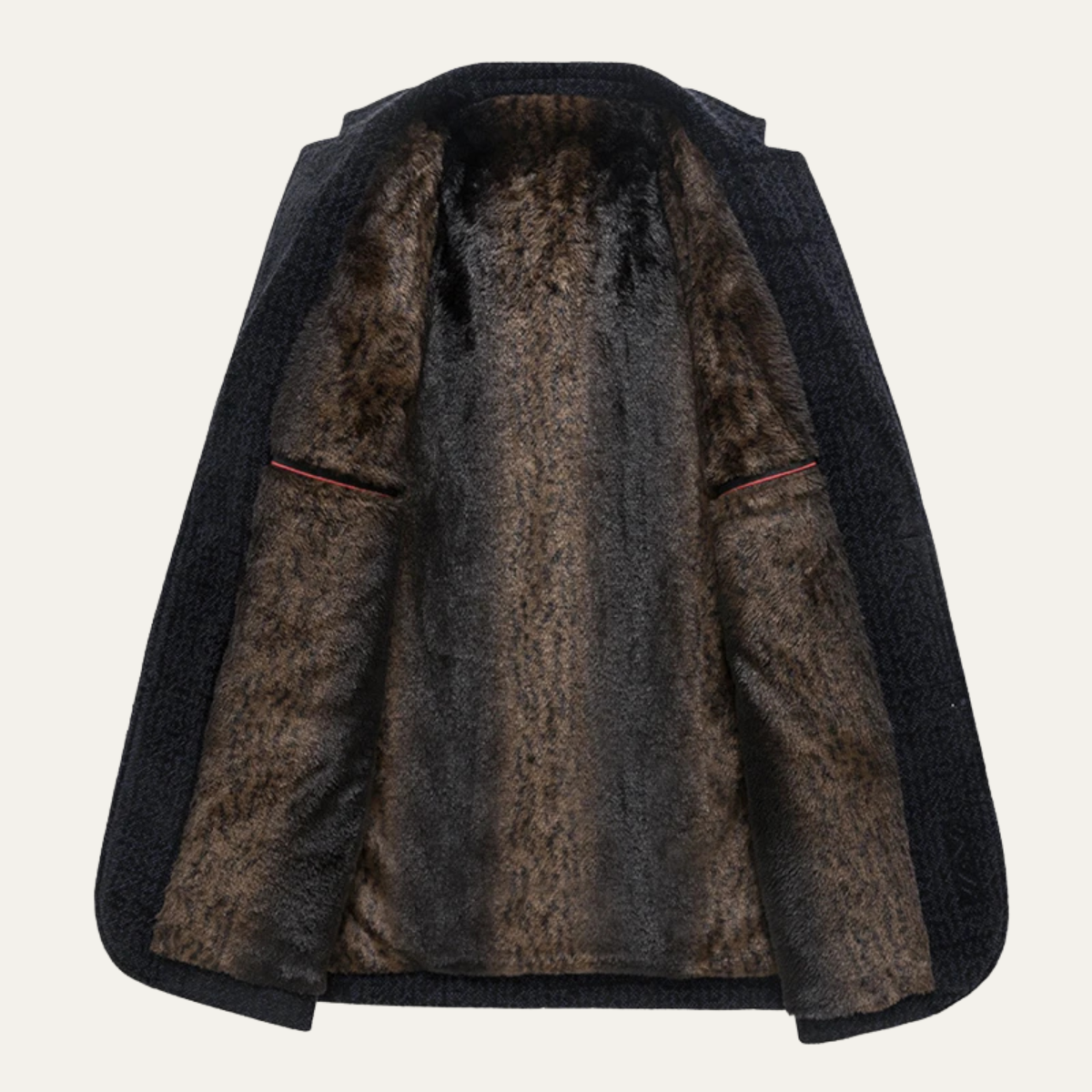 The Portwell Men’s Business Chenille Warm Fur Lined Blazer