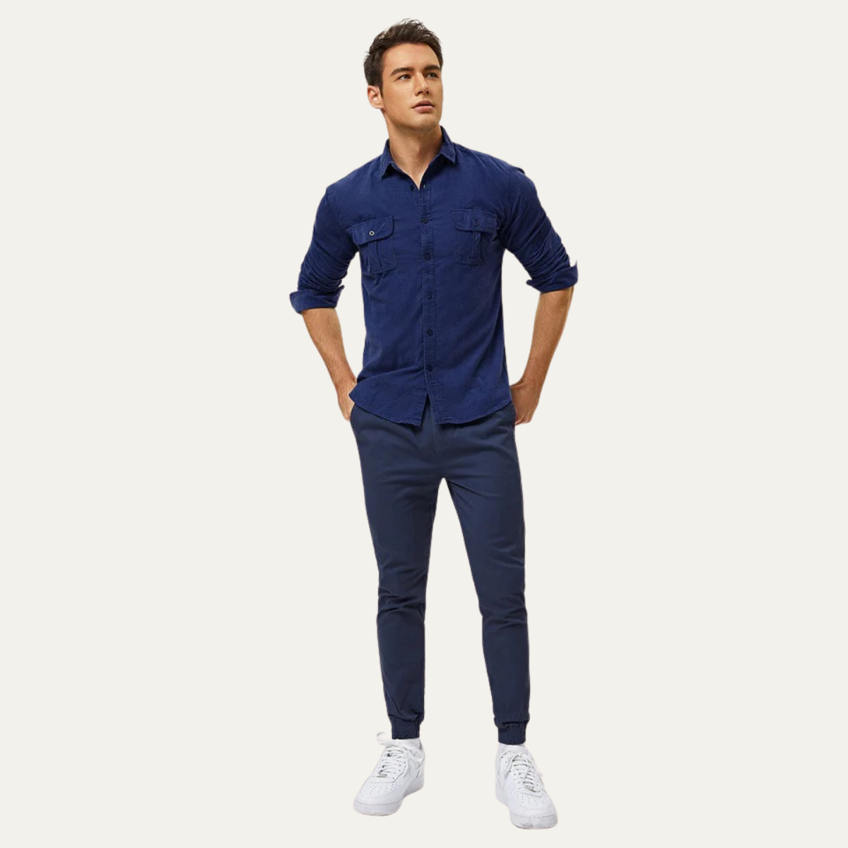 The Sheffield Men's Long Sleeve Elegant Cotton Shirt