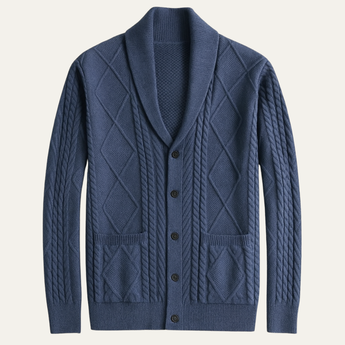 The Edinburgh Men’s Luxury Cashmere Button Cardigan