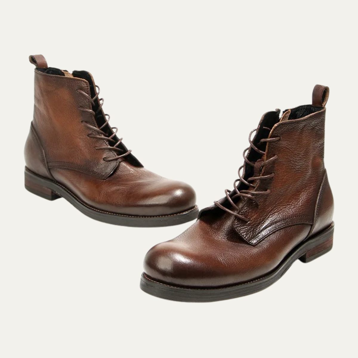 The St Davids Men's Leather Retro Casual Lace Up Boots