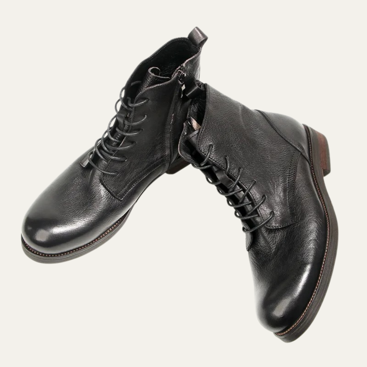 The St Davids Men's Leather Retro Casual Lace Up Boots