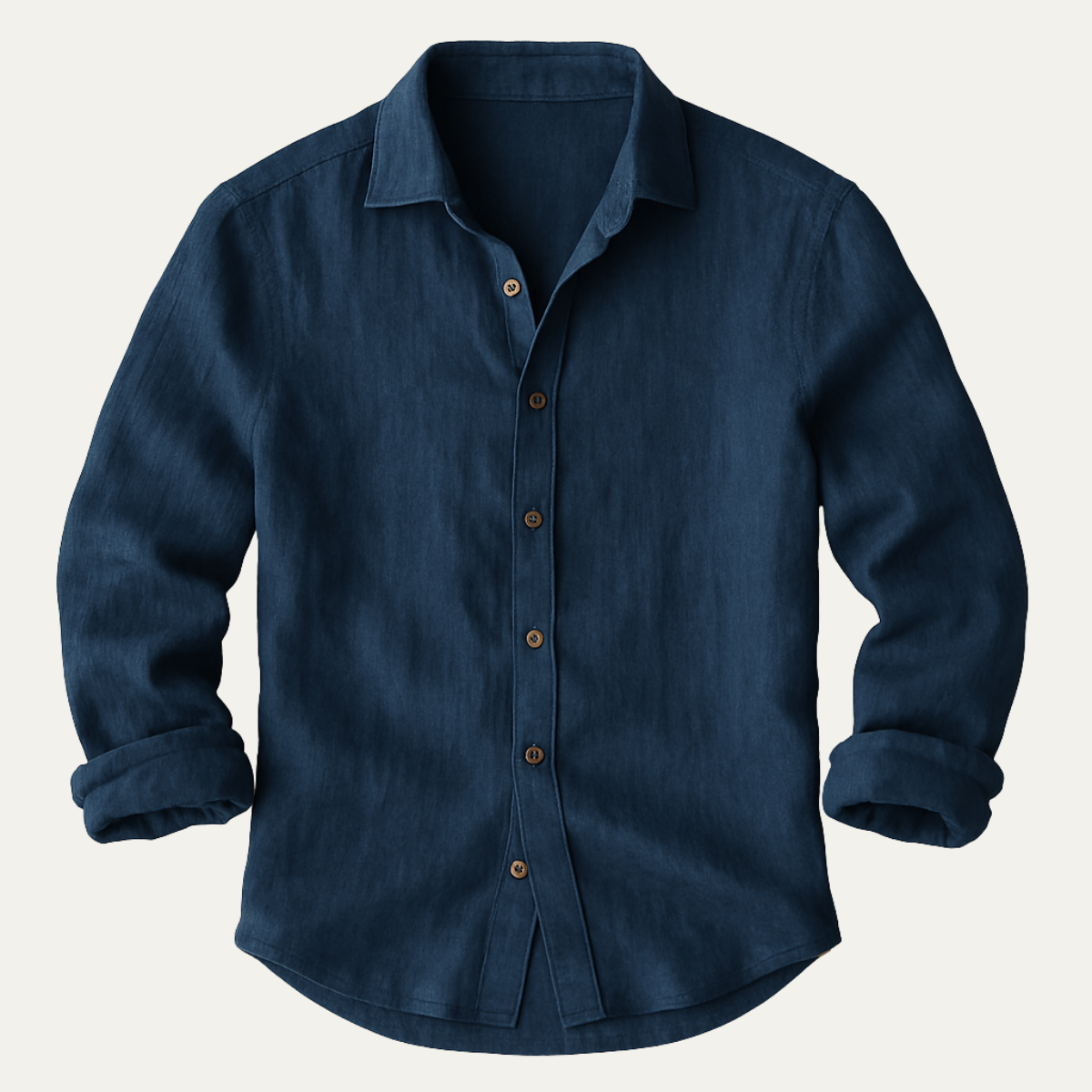 The Zurich Vintage Long Sleeve Linen Shirt for Men
