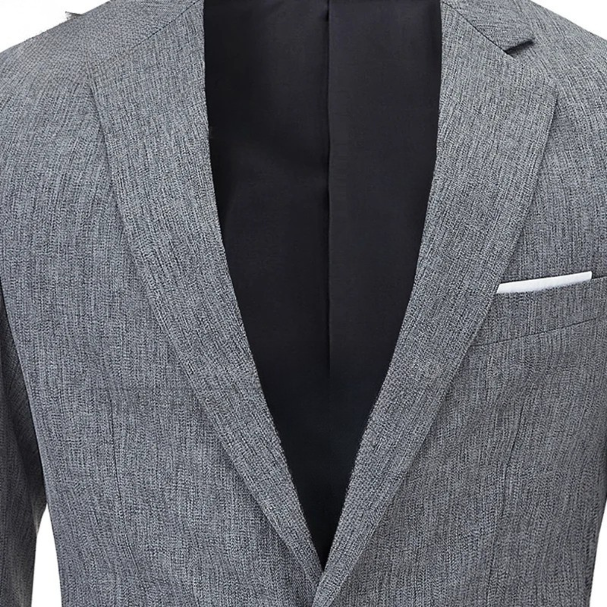 The Mandello Men’s Single Breasted Lightweight Slim Fit Linen Blazer Jacket