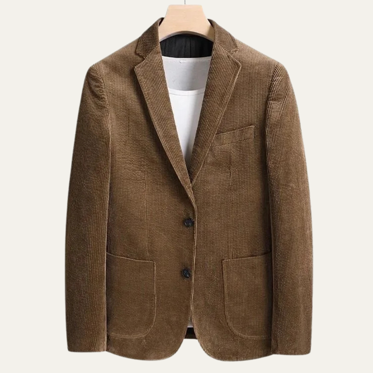 The Lancaster Men’s Thick Flannel Corduroy Business Blazer Jacket