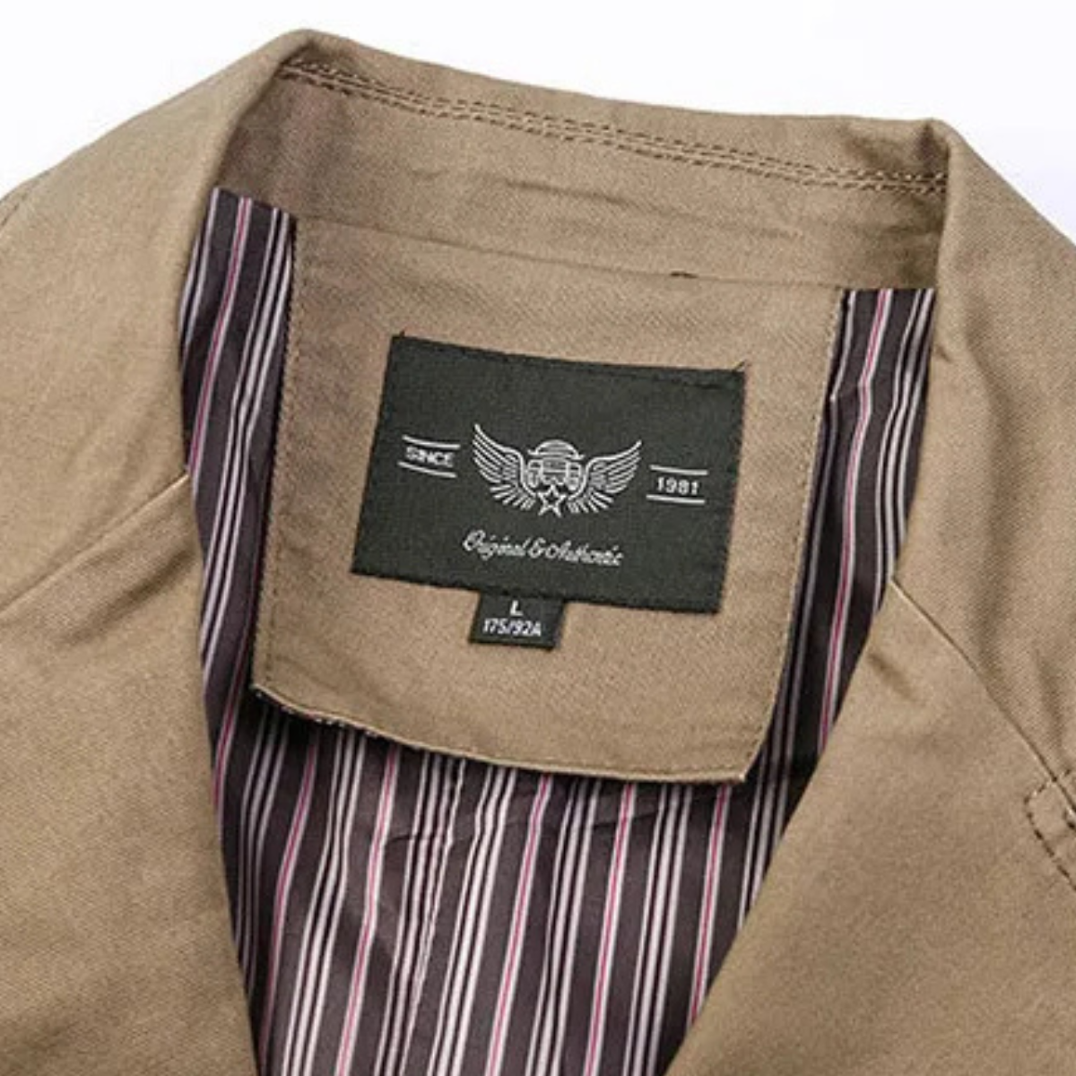 The San Gimignano Men's Khaki Light Weight Cotton Blazer Jacket