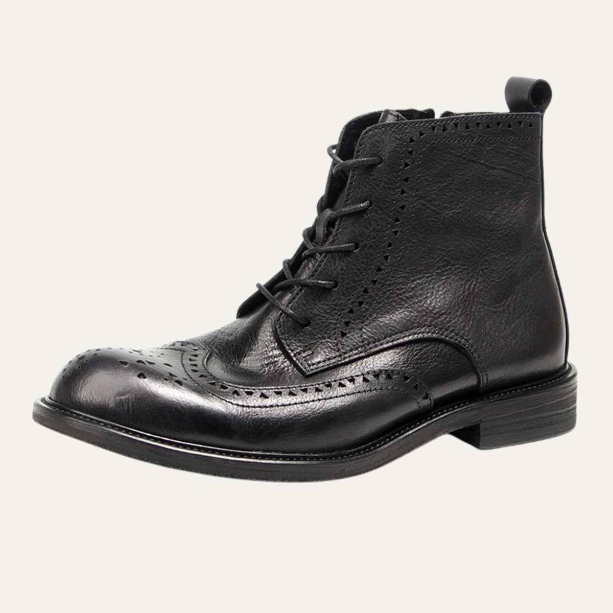 The St Davids Men's Leather Retro Casual Lace Up Boots