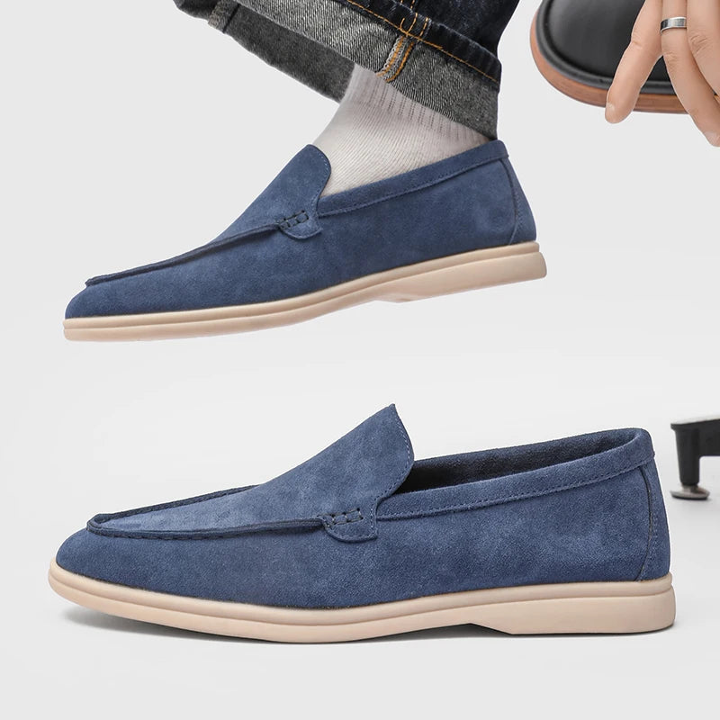 Men’s Suede Loafers – Lightweight Slip On Casual Moccasins