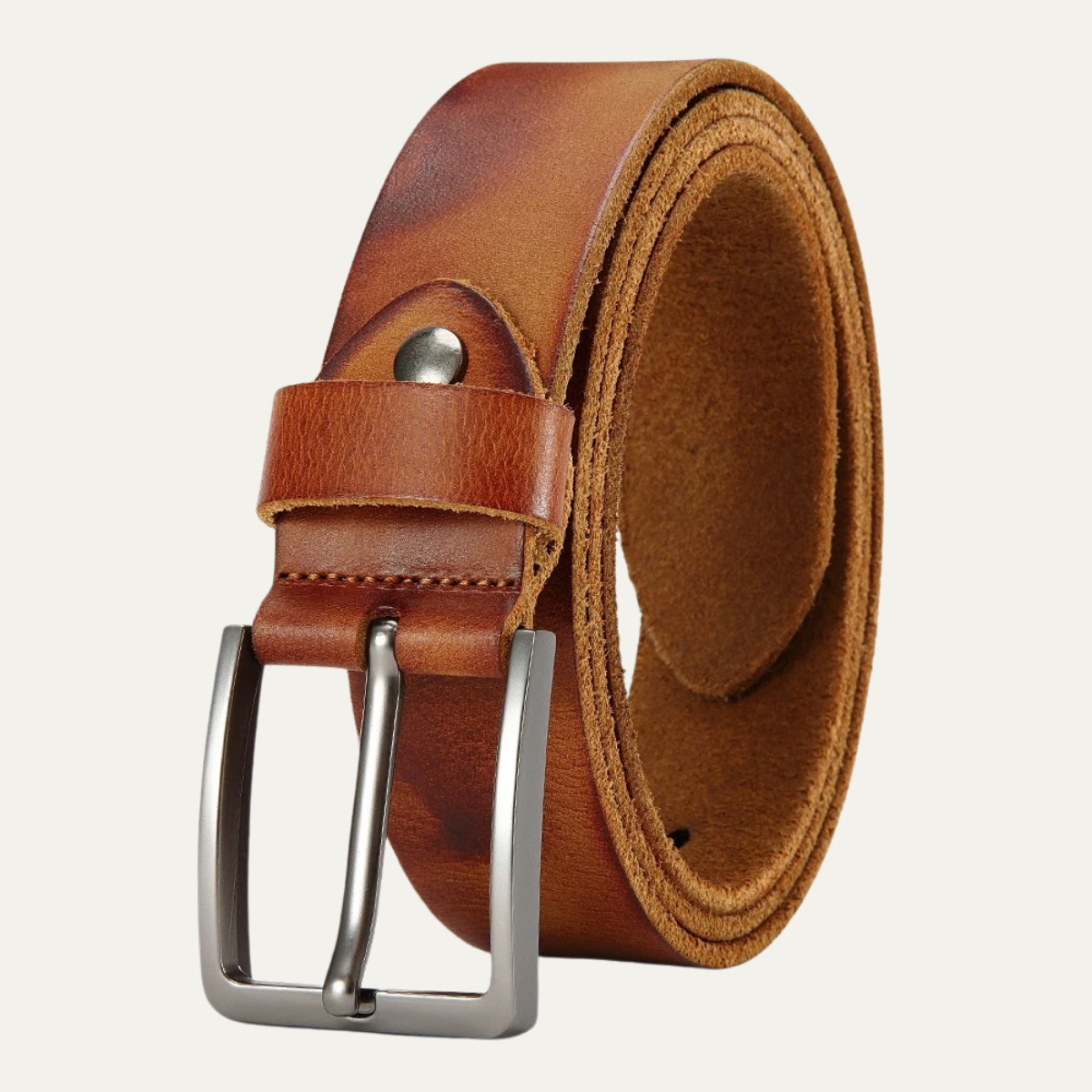 Men’s Classic Leather Buckle Casual & Business Waist Belt