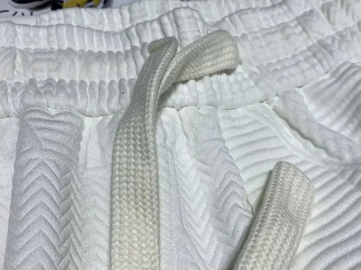 Men’s Textured Cotton Shorts – Casual Drawstring Summer Streetwear