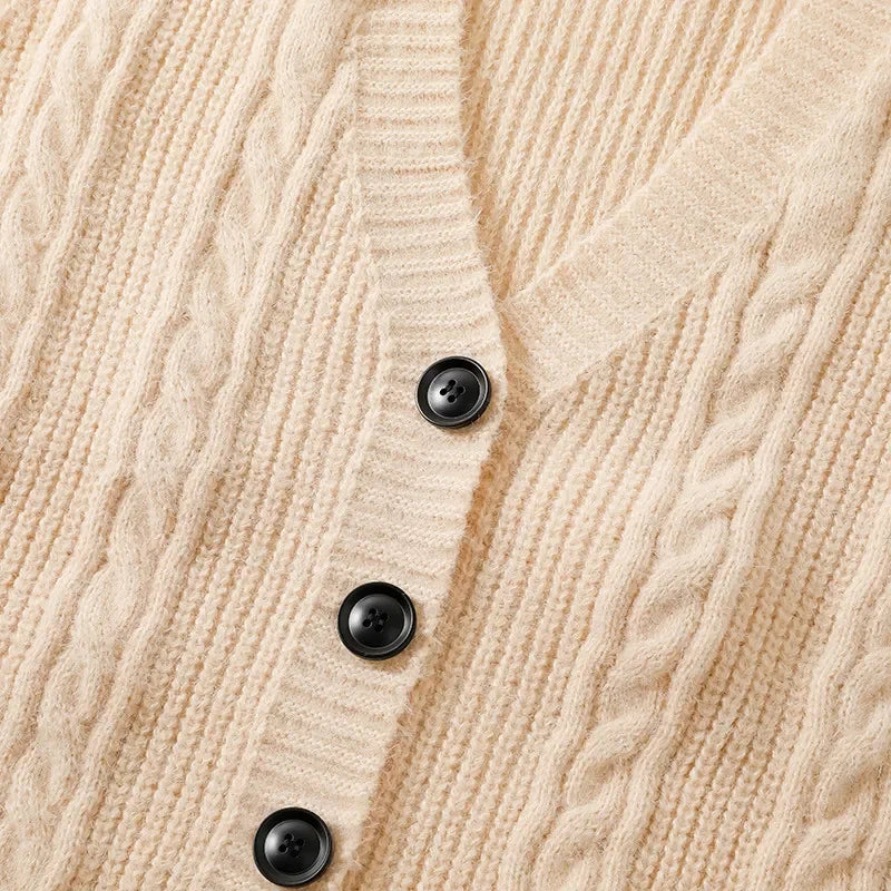 Men’s Casual Knitted Button Front Vest