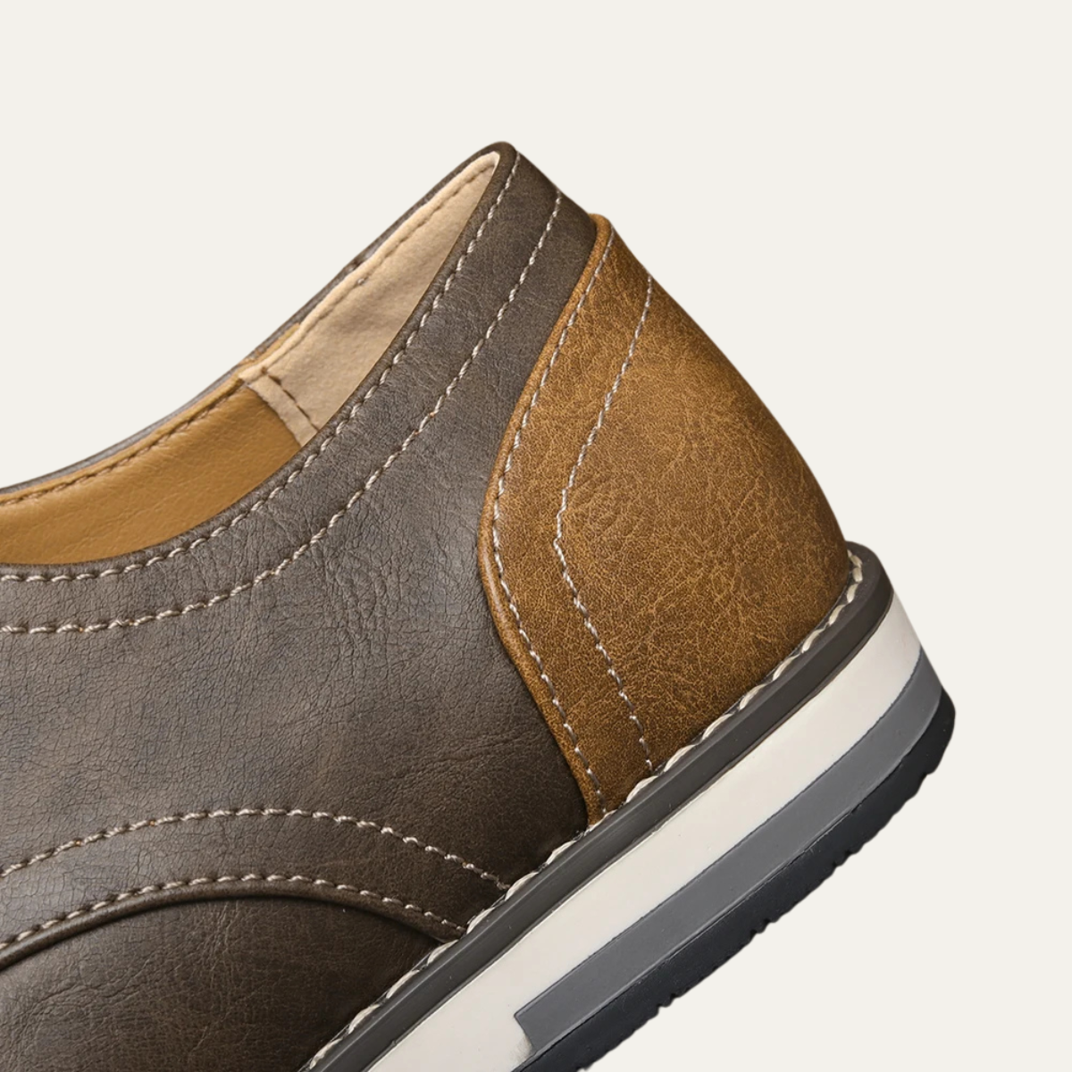 The Hartwell Men’s Two Tone Casual Oxford Leather Sneakers