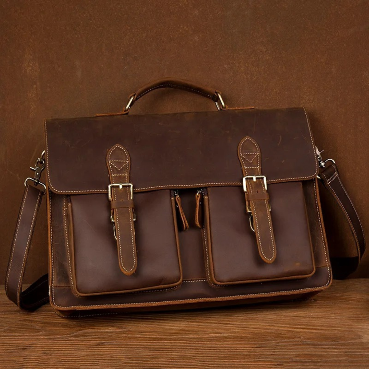 Men’s Vintage Business Genuine Leather Bag