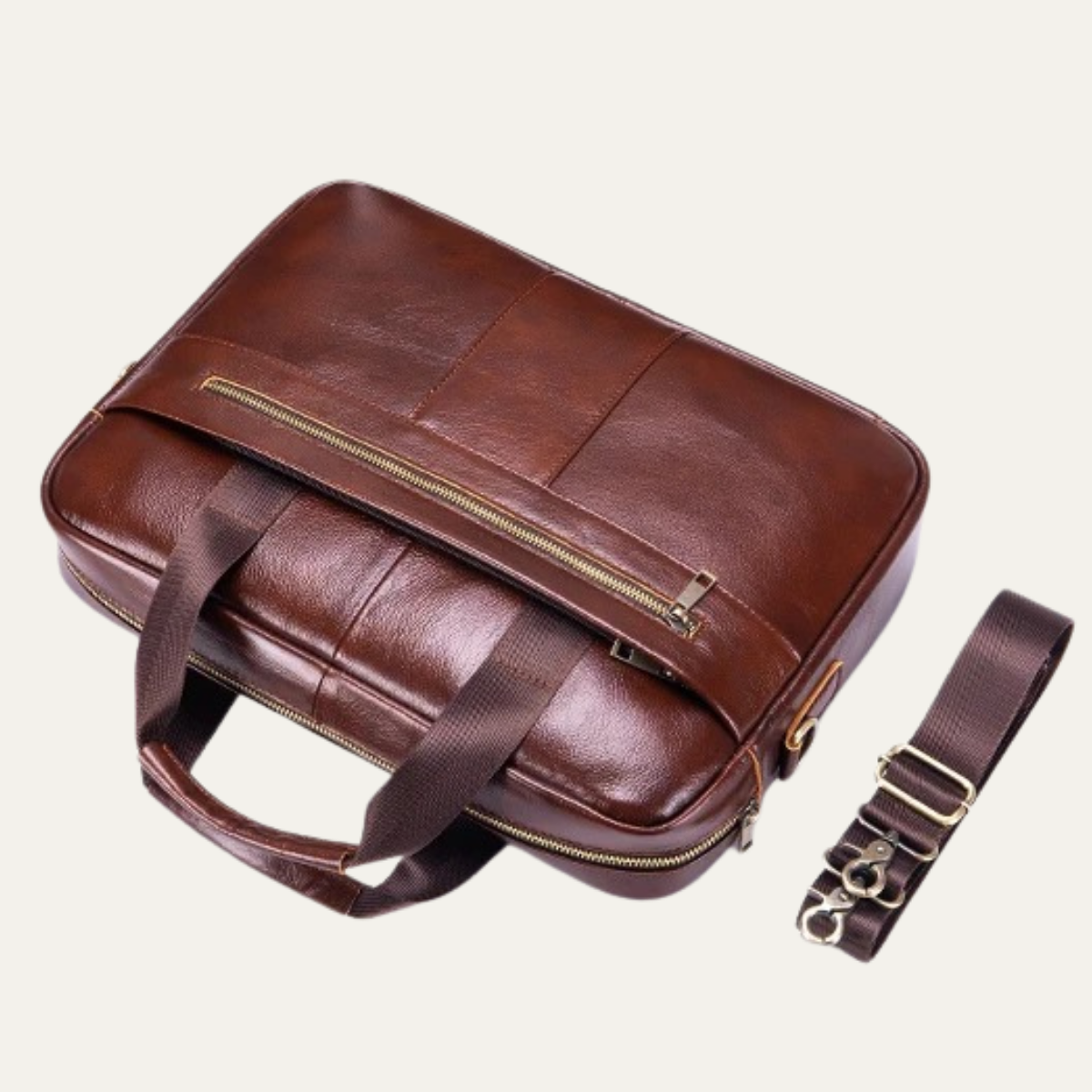 Men’s Business Office Leather Shoulder Bag