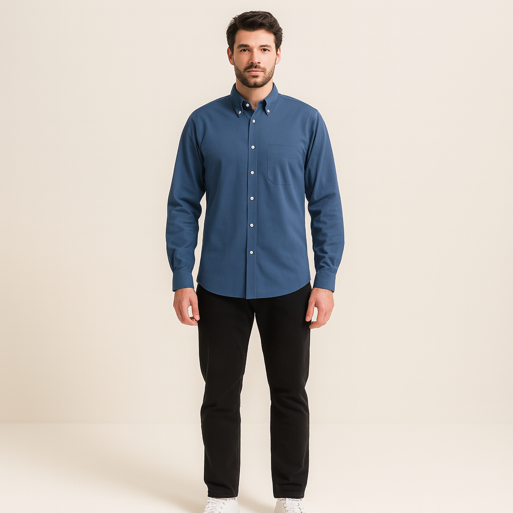 The Geneva Men’s Dress Shirt – Premium Cotton Poplin