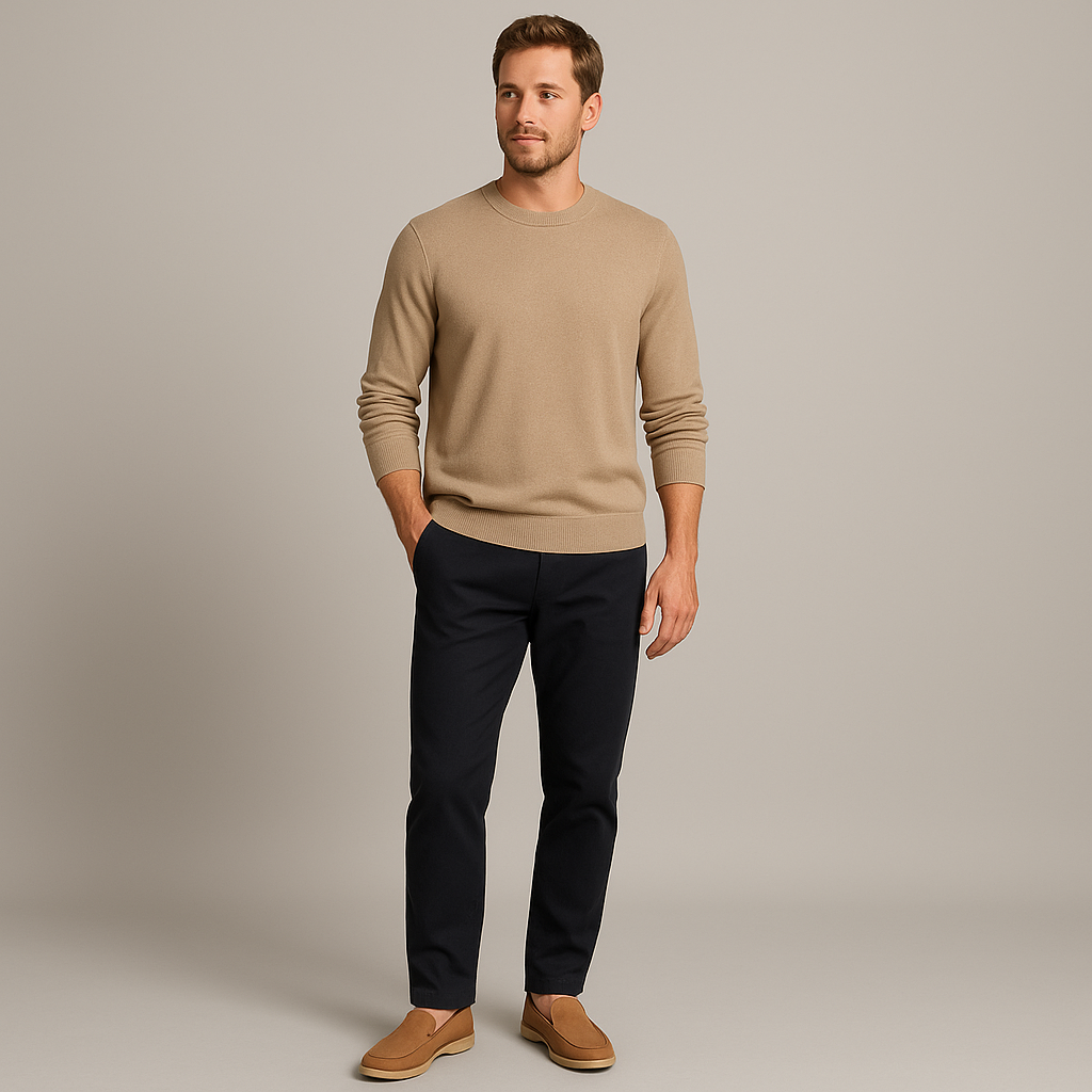 Men’s Suede Leather Loafers – Smart Slip-On Shoes-The British Gentlemen