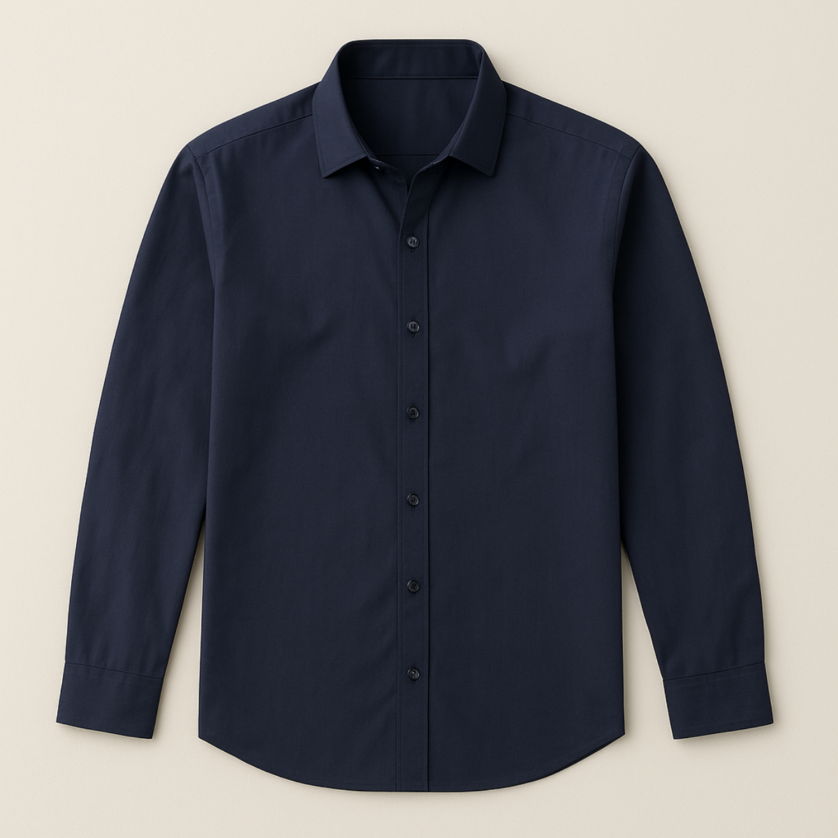 The Ashford Linen Shirt – Tailored Shirt with Contrast Buttons for Men