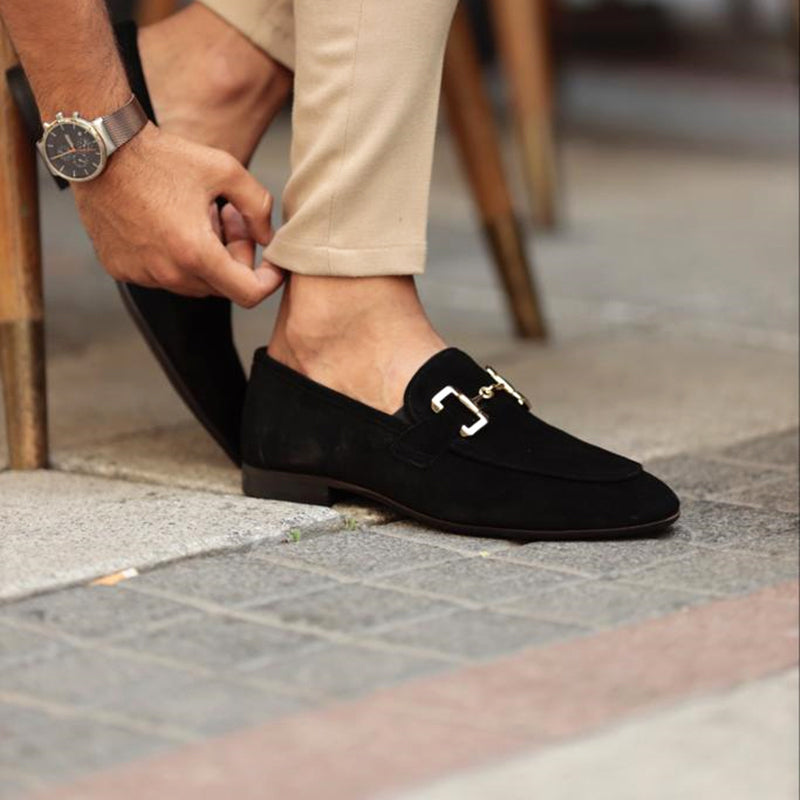 Comfortable Loafers with Horsebit Detail and Almond Toe
