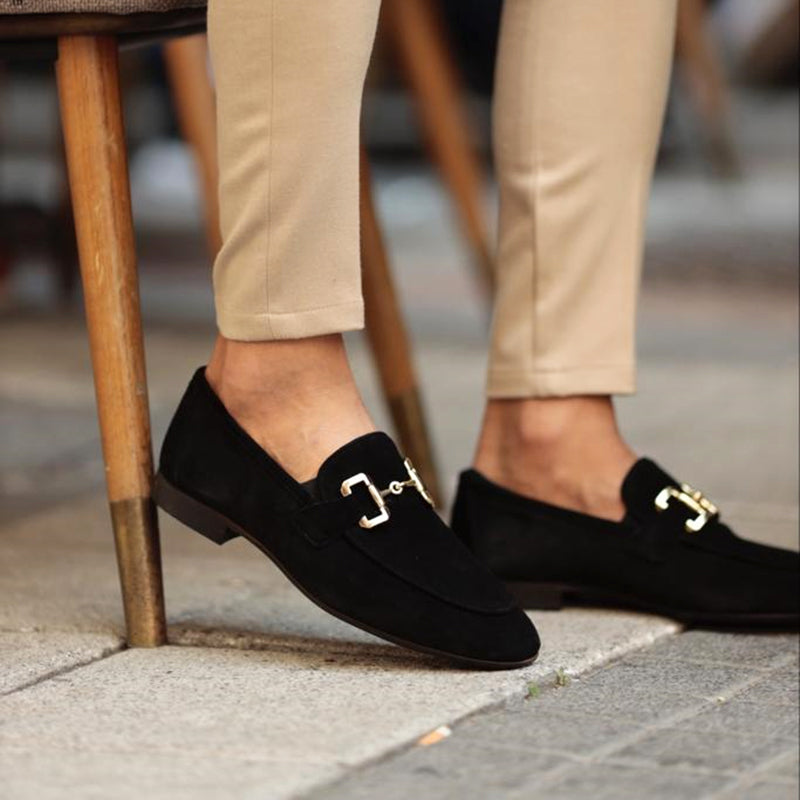 Comfortable Loafers with Horsebit Detail and Almond Toe