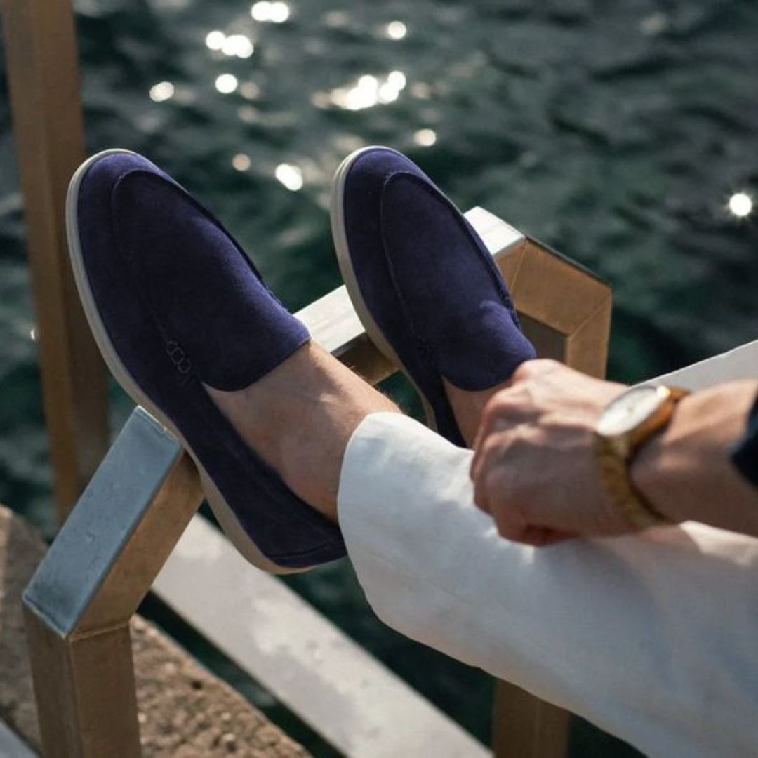 Low Profile Slip-On Loafers with Cushioned Memory Foam Insole