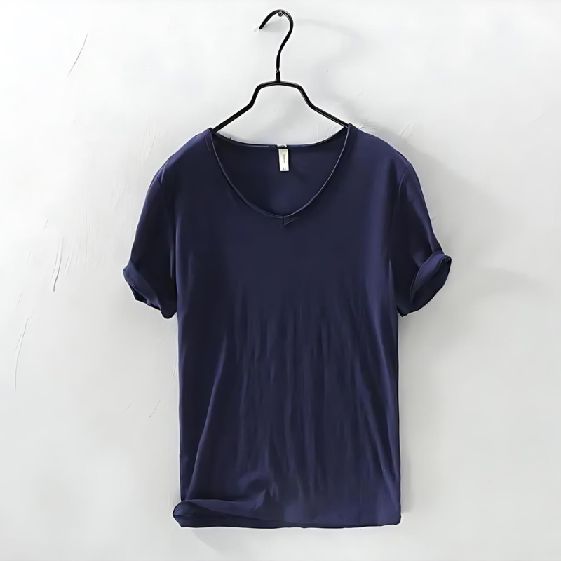 Lightweight V-Neck T-Shirt – Breathable Fabric for Comfort