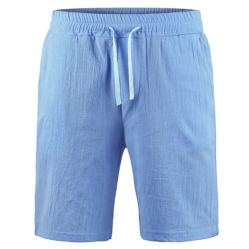 Men’s Linen Shorts – Casual Lightweight Summer Beach Shorts