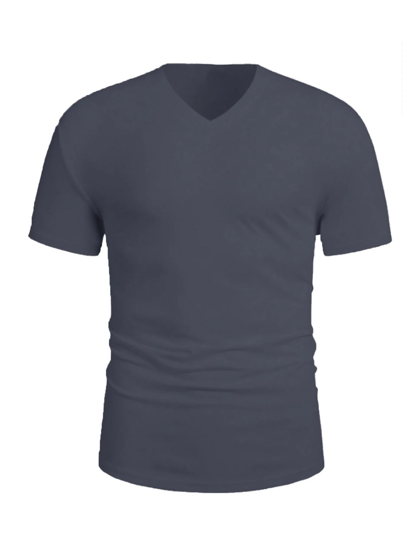 Men’s Slim Fit V Neck T Shirt – Casual Short Sleeve Cotton Tee