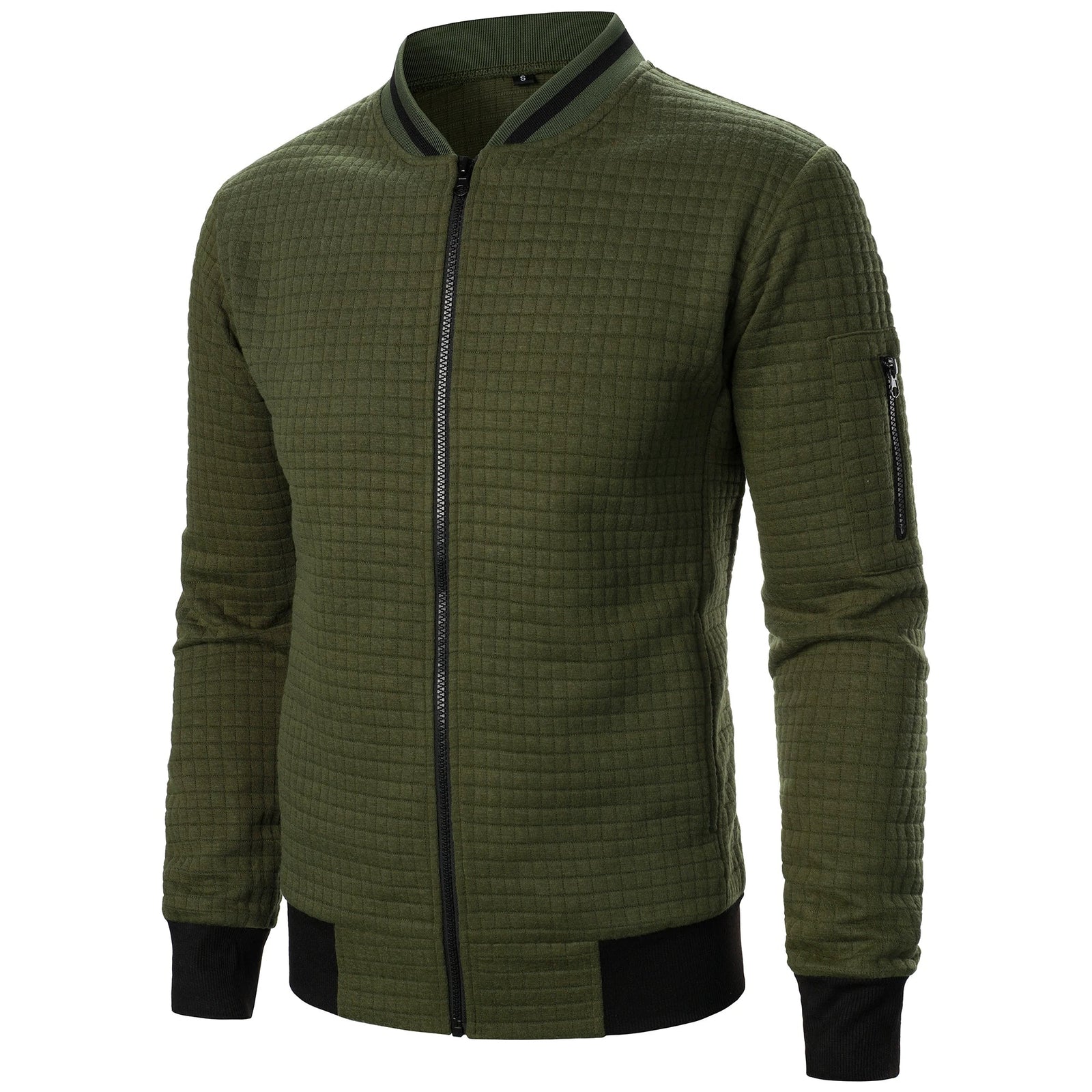 The Harlow Cotton Cardigan for Men – Tailored with Zip