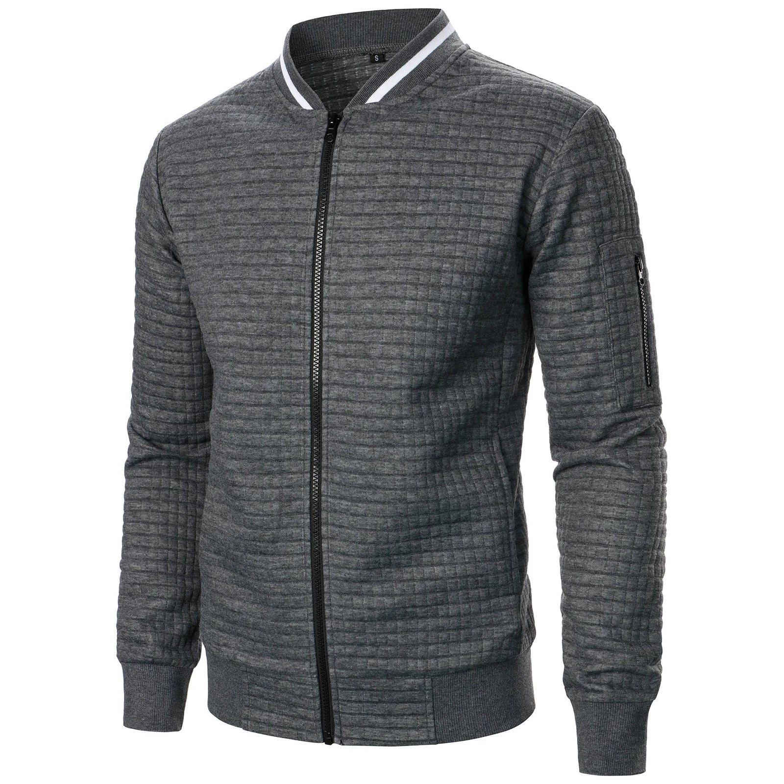 The Harlow Cotton Cardigan for Men – Tailored with Zip