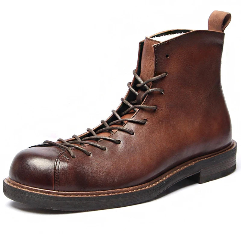 The Cranleigh Men's Outdoor Rustic Lace Up Leather Boots