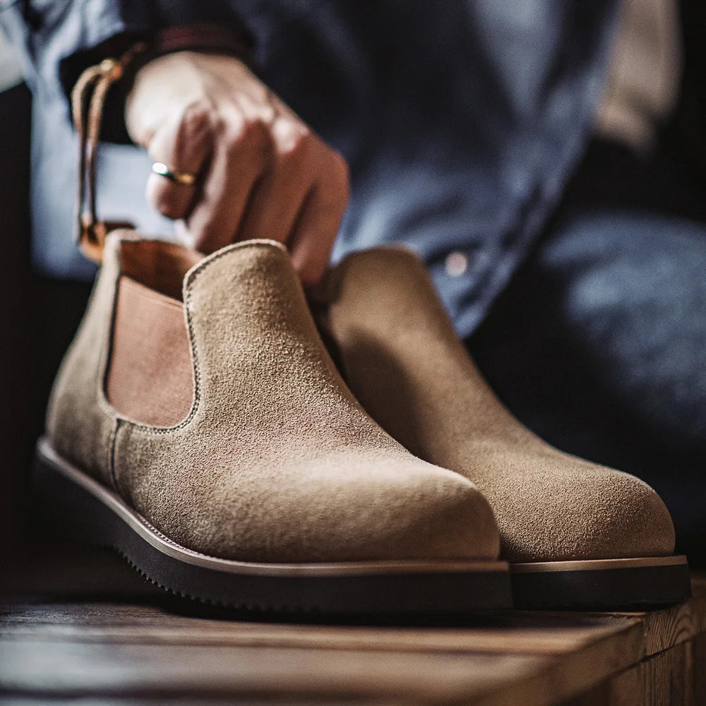 The Orkney Men's Street Style Suede Chelsea Shoes