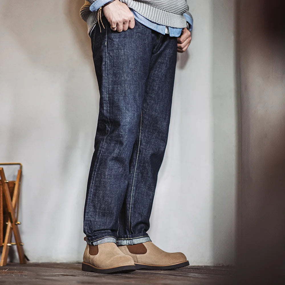 The Orkney Men's Street Style Suede Chelsea Shoes