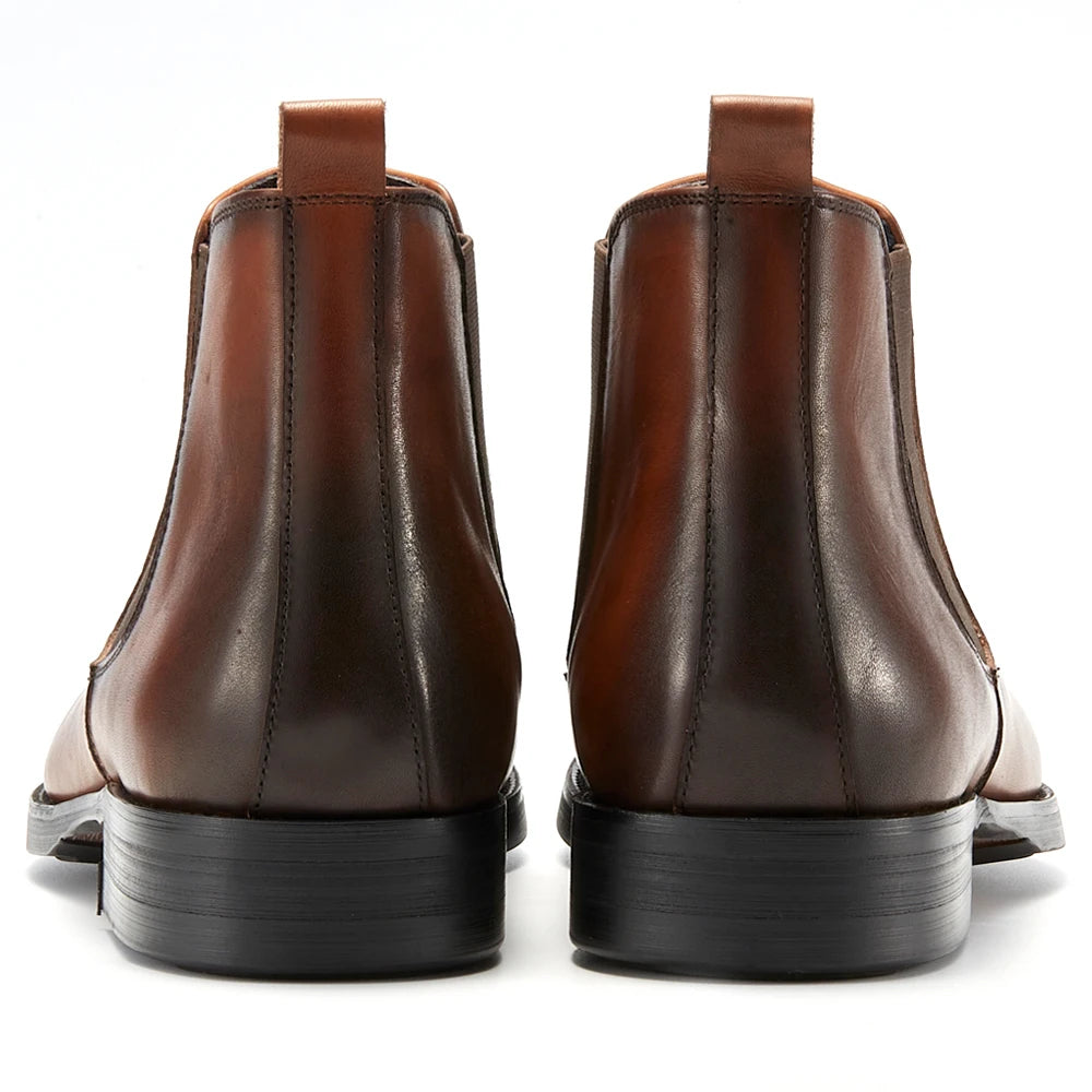 The Kirkwall Men's Polished Leather Smart Chelsea Boots