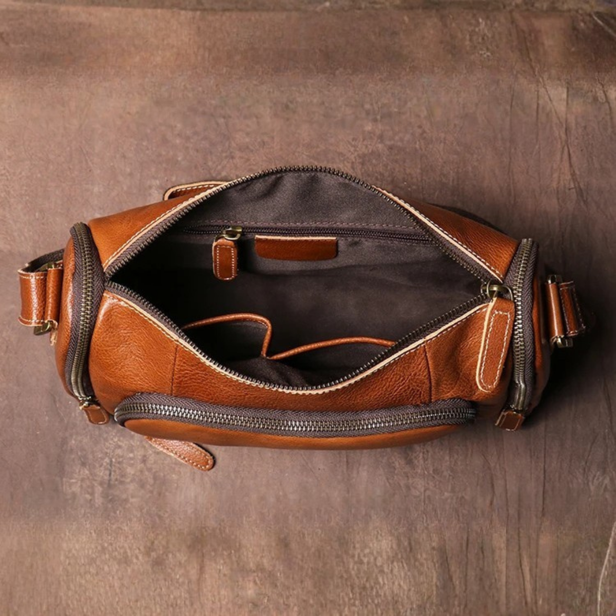 Men’s Retro Crossbody Leather Shoulder Bag