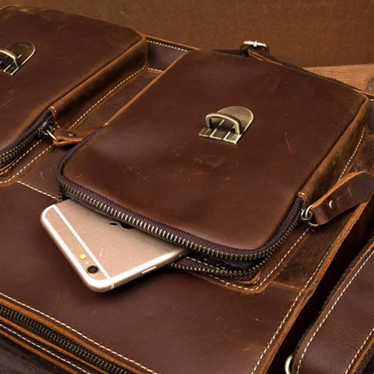 Men’s Vintage Business Genuine Leather Bag