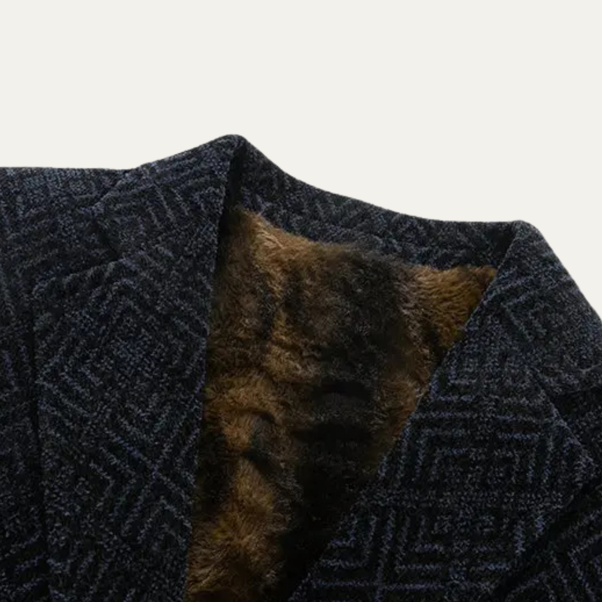 The Saint Emilion Men’s Warm Fleece Lined Chenille Blazer Jacket