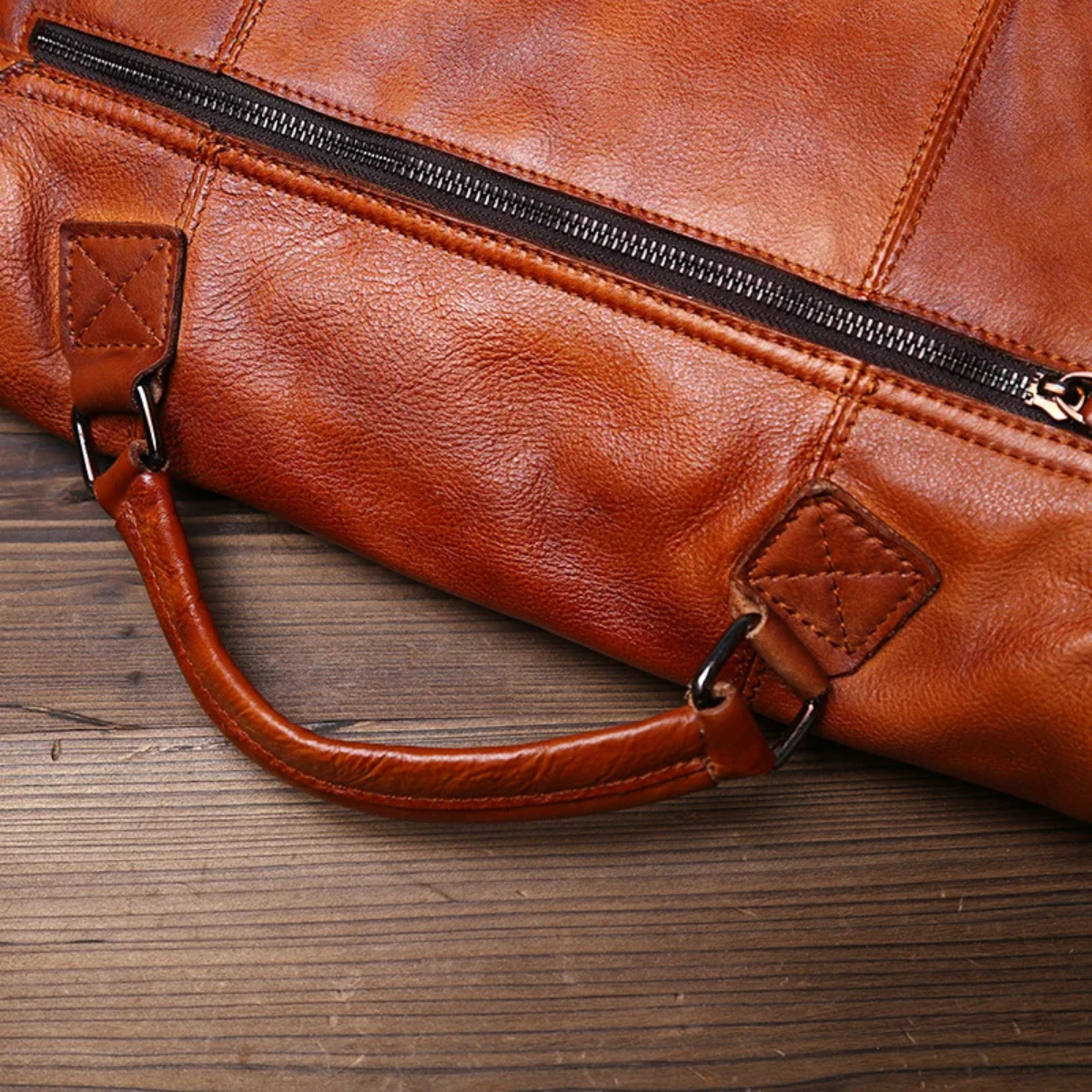 Men’s Vintage Crossbody Briefcase Leather Bag