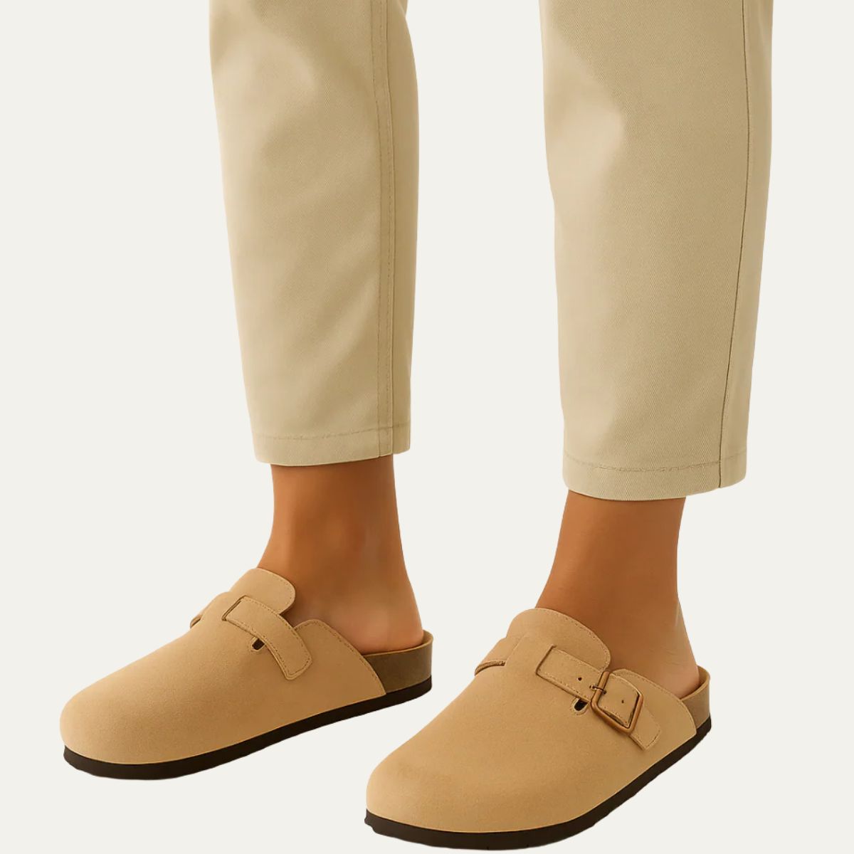 The Amalfi Beige Suede Moccasin Slipper for Men — Relaxed Old Money Style