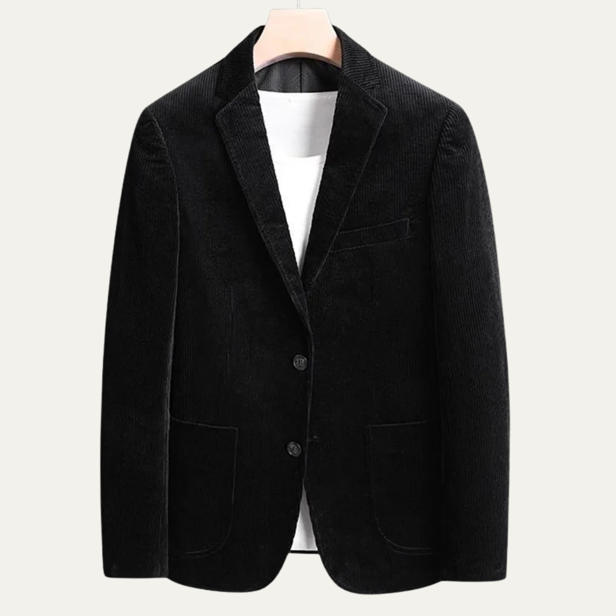 The Lancaster Men’s Thick Flannel  Corduroy Business Blazer Jacket