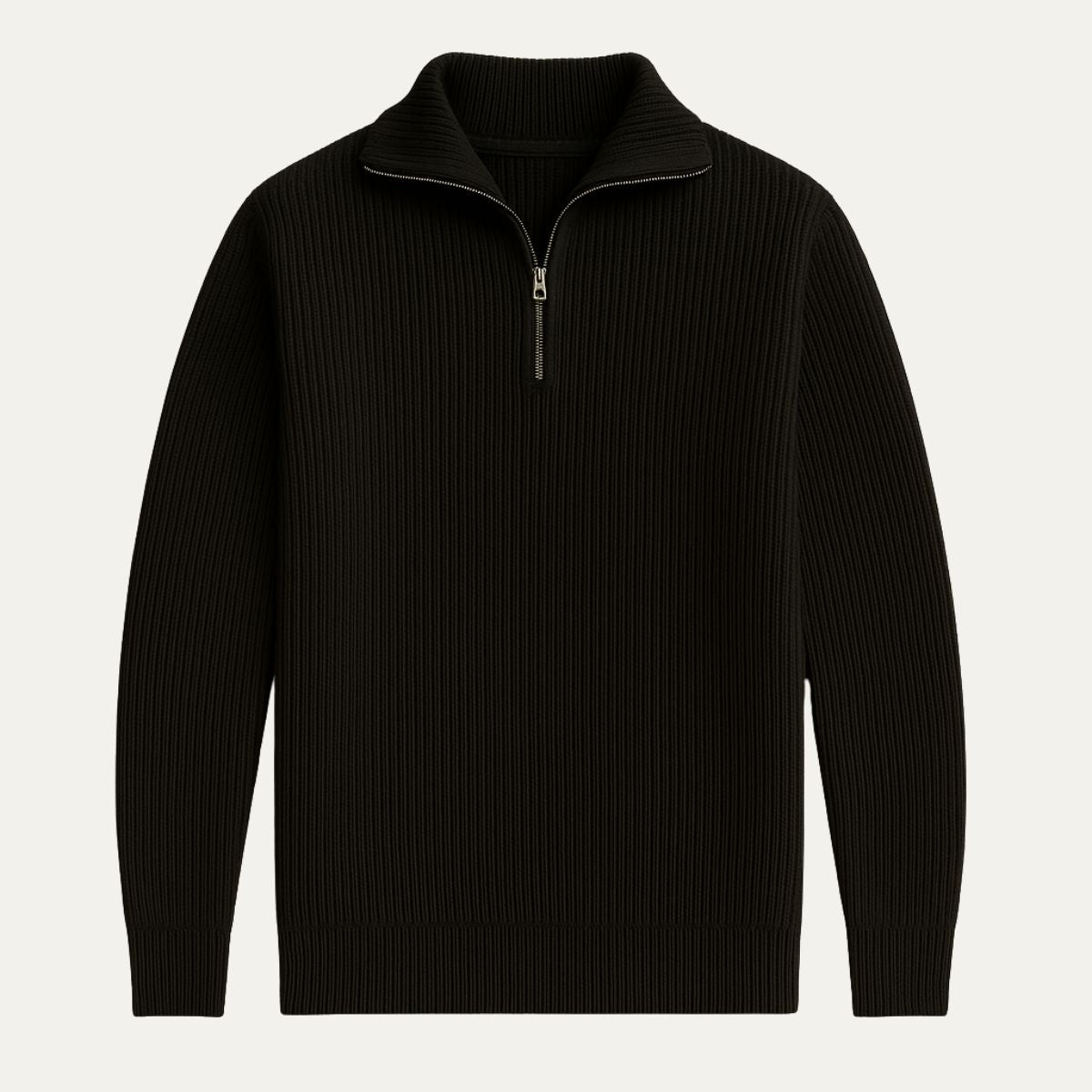 Knitted Quarter Zip Jumper
