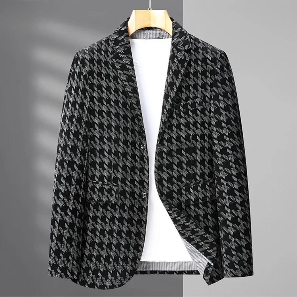The Kentmere Men’s Oversized Houndstooth Business Casual Work Jacket