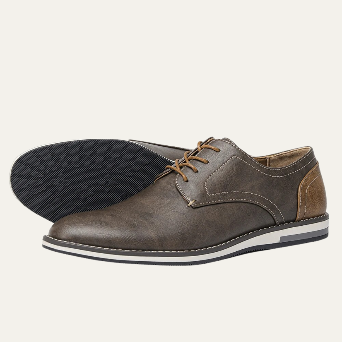 The Hartwell Men’s Two Tone Casual Oxford Leather Sneakers