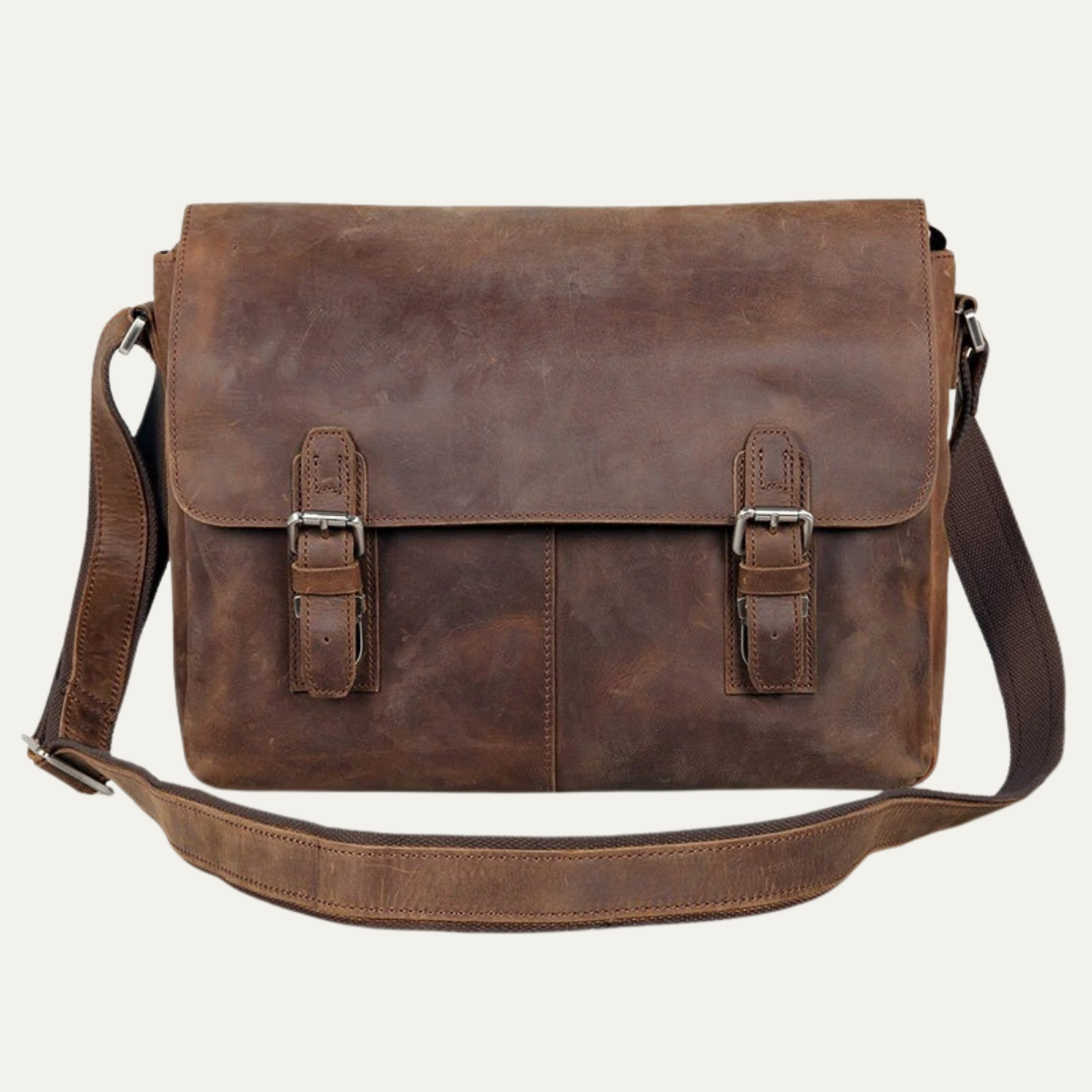 Men’s Leather Retro Crossbody Shoulder Bag
