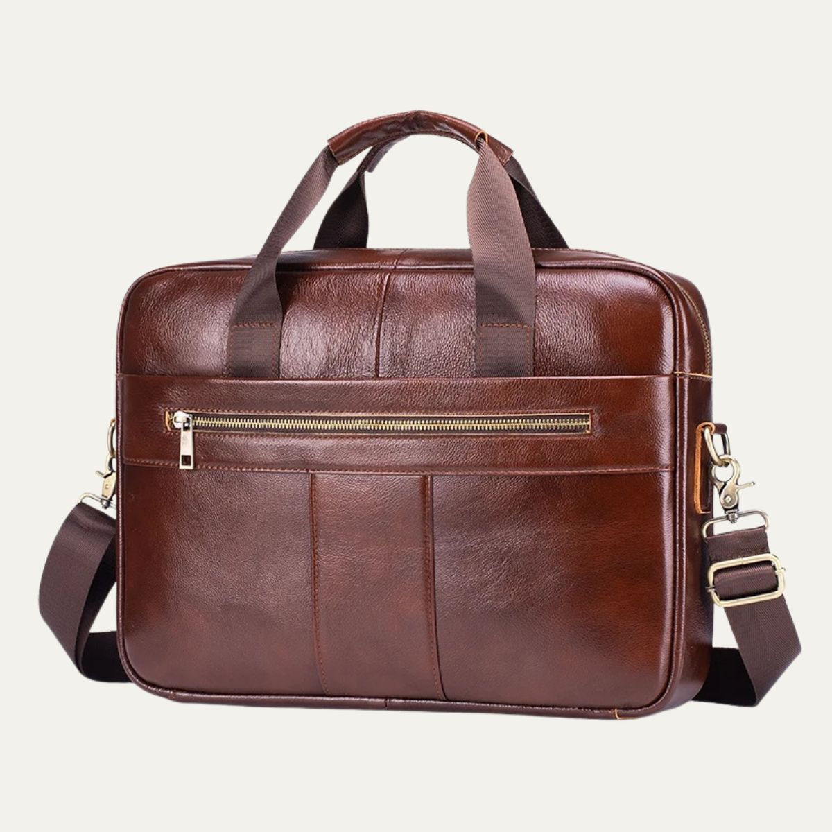 Men’s Genuine Leather Business Shoulder Bag