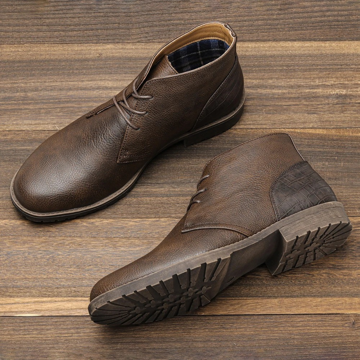 The Salisbury Men's Classic Retro Style Leather Boots