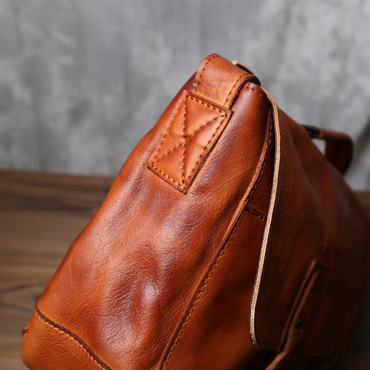 Men’s Vintage Crossbody Briefcase Leather Bag
