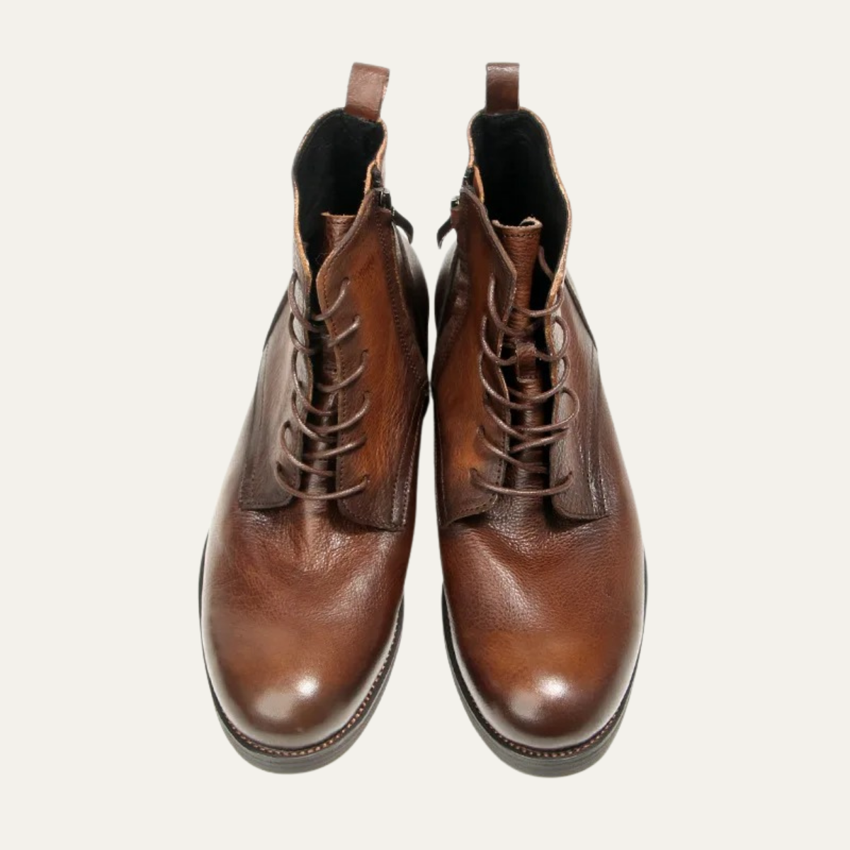 The St Davids Men's Leather Retro Casual Lace Up Boots