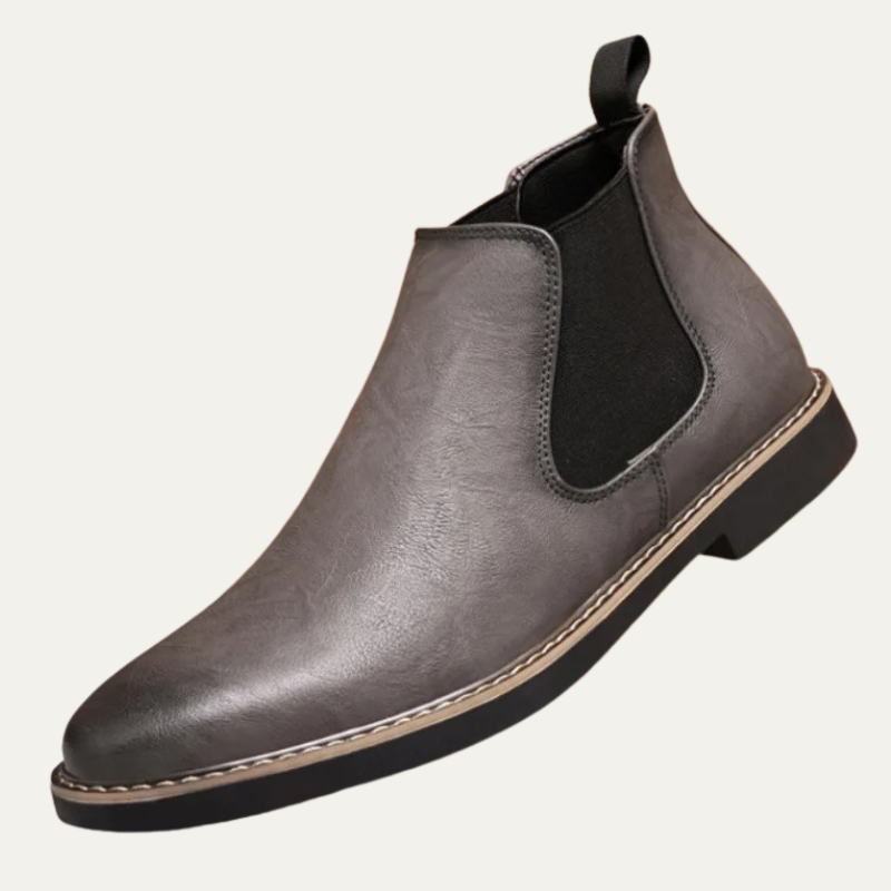 The Wrexham Men's Casual Leather Slip On Chelsea Boots