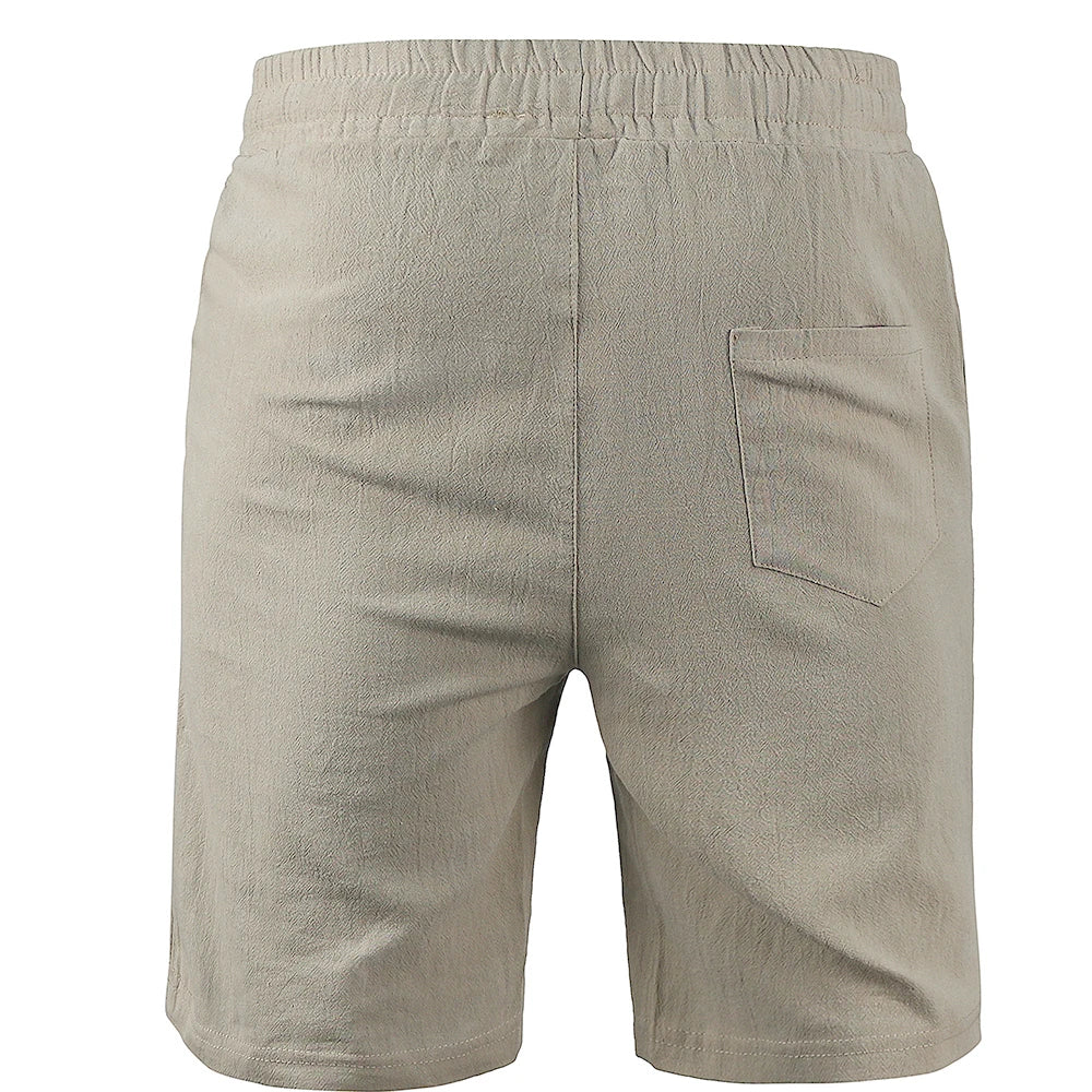 Men’s Linen Shorts – Casual Lightweight Summer Beach Shorts