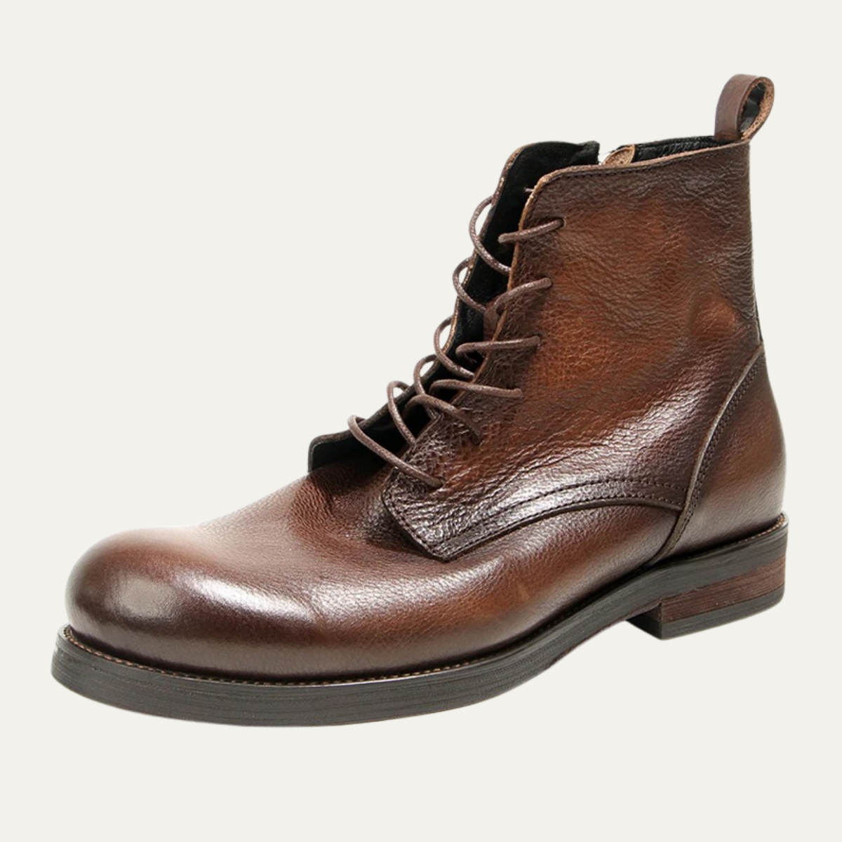 The St Davids Men&#39;s Leather Retro Casual Lace Up Boots