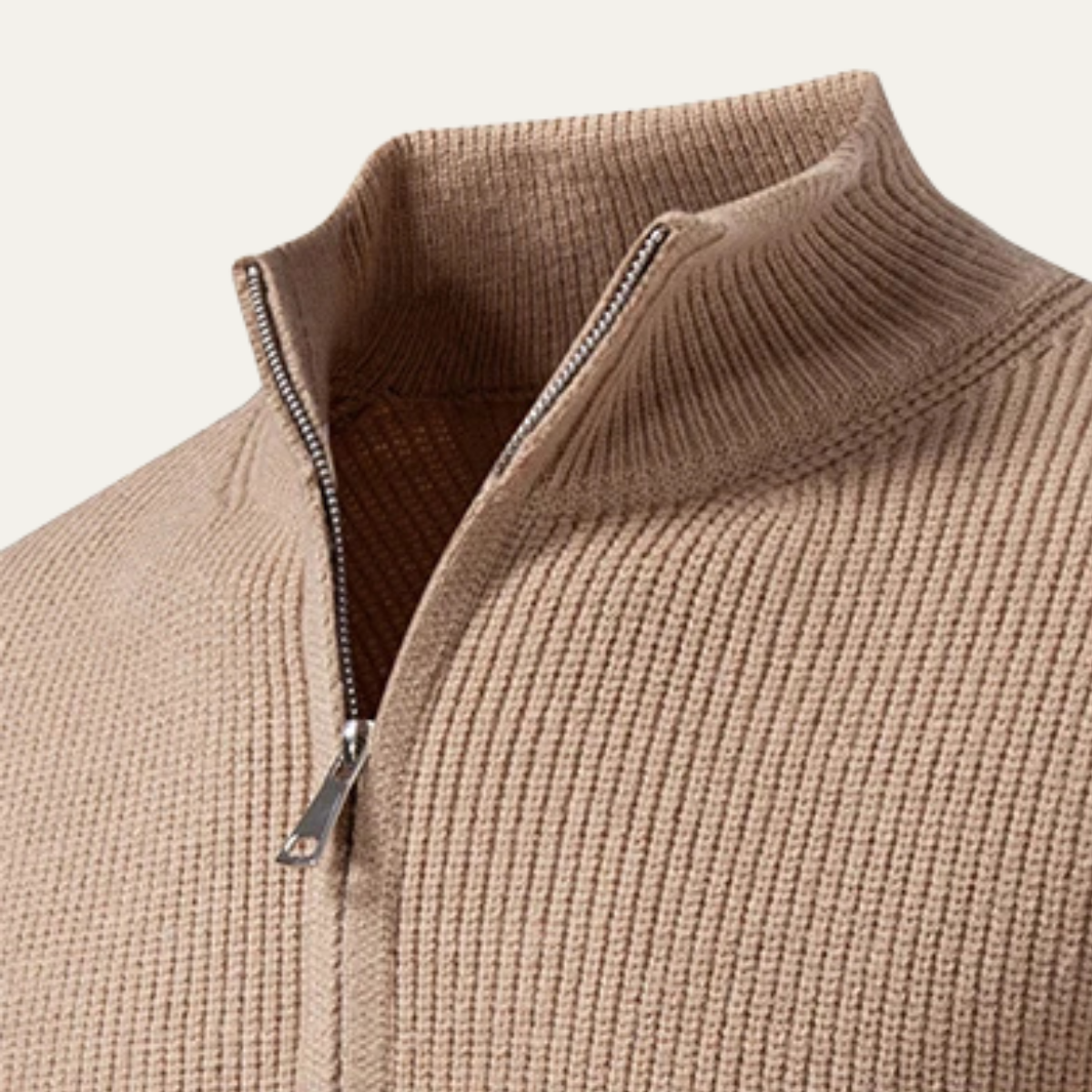 The Alberobello Men’s Winter Stand Collar Knitted Cardigan